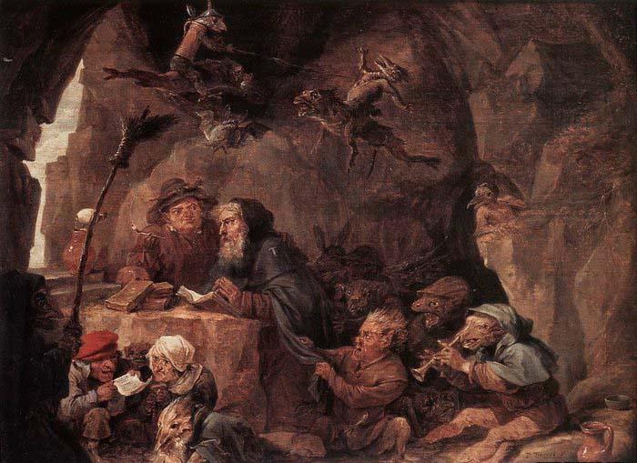 TENIERS, David the Younger Temptation of St Anthony oil painting image